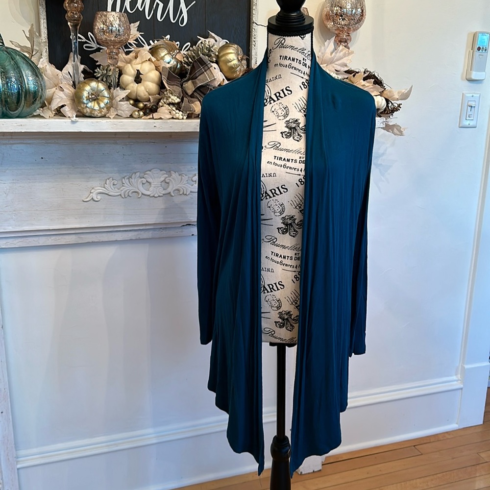 Lock and Love Teal cardigan